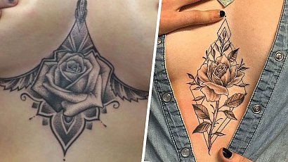 Tatuaż między piersiami - to gorący trend wśród kobiet. Zobacz te piękne projekty!