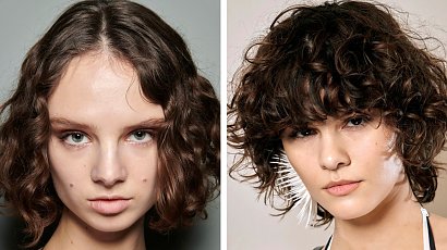 Fryzury dla kręconych włosów - trendy na jesień 2022 prosto z pokazów mody! Bob, shaggy hair i nie tylko!