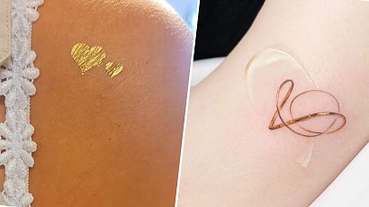 #goldtattoo - złote tatuaże. To modny trend w 2022 roku! Zobacz 15 najlepszych i najpiękniejszych stylizacji!