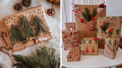 Jak zapakować prezent na Święta w szary papier? Zobacz niezwykłe inspiracje!