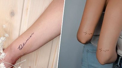 Tatuaże napisy - zobacz, jakie sentencje warto wykonać!