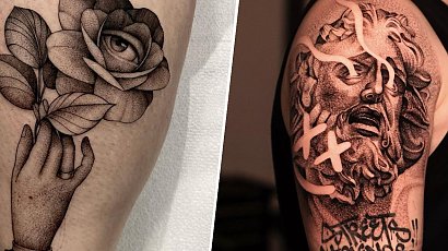 Tatuaże kropkowane - to ciekawy sposób wykonania projektu. Zobacz 15 najlepszych przykładów!