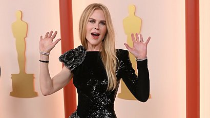 Oscary 2023: 55-letnia Nicole Kidman gra nogą w sukni Armani i odsłania coś jeszcze!