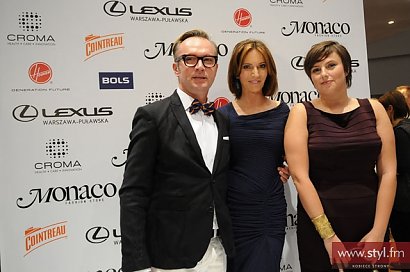 Arthur Byra (Croma), Paulina Kurzajewska oraz Marzena Biernacka (Monaco Fashion Store) 