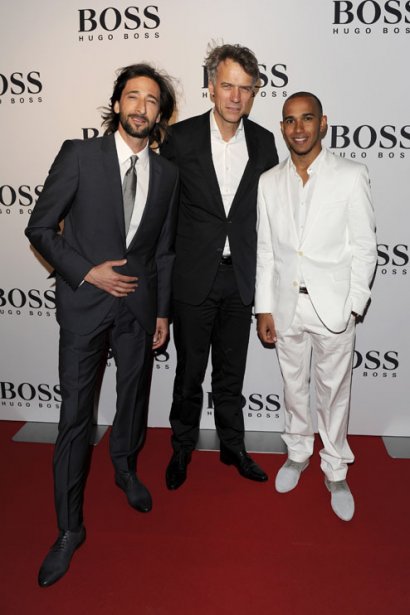 Adrien Brody, Claus-Dietrich Lahrs i Lewis Hamilton 