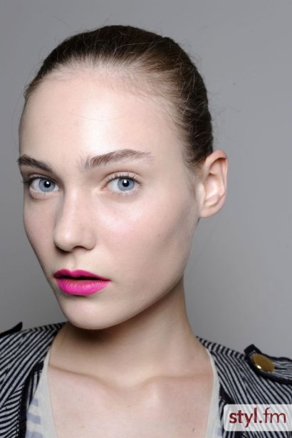 Usta na pokazie Jil Sander