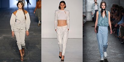 Dres lansują także najwięksi projektanci. Od lewej: Alexander Wang, Marc by Marc Jacobs, Dion Lee