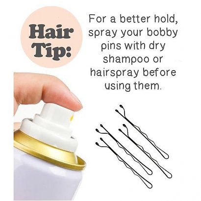 Masz świeżo umyte włosy i wsuwki wyślizgują się z włosów? Spryskaj wsuwki lakierem lub suchym szamponem. To . rozwiąże problem.