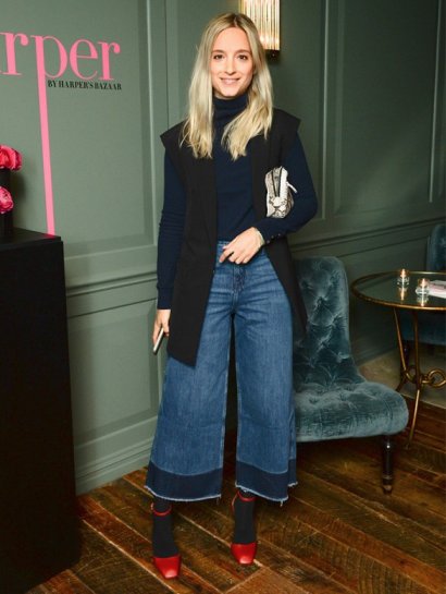 Pół jeansy pół culottes
