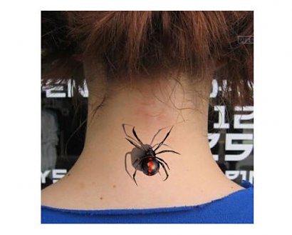 Tatuaż z pająkiem 3D