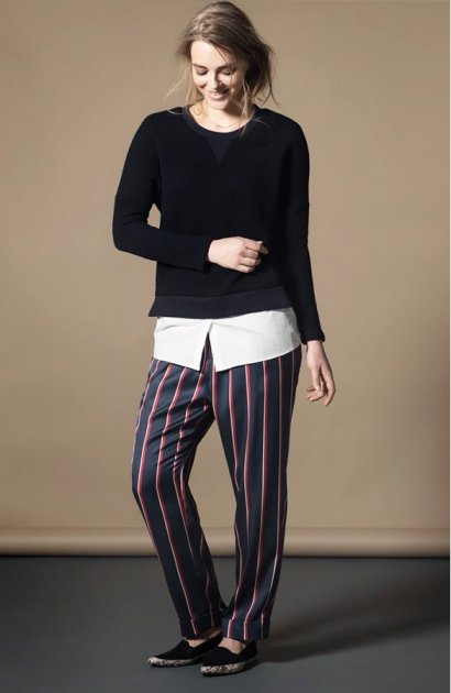 Bluza + spodnie w pionowe paski 