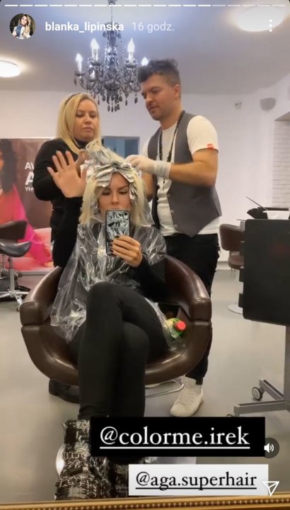 Blanka Lipińska po raz kolejny wybrała się do fryzjera...