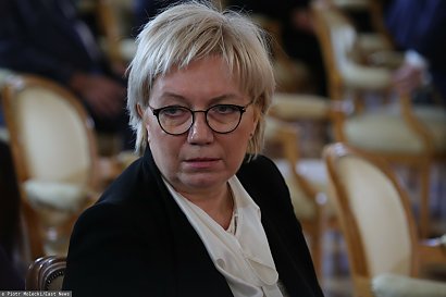 Trybunał Konstytucyjny (Julii Przyłębskiej) orzekł, że zakaz handlu w niedzielę jest zgodny z Konstytucją. Na zdjęciu - prezes TK, Julia Przyłębska.