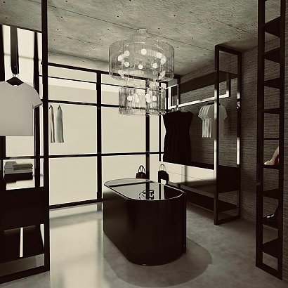 Garderoba Blanki Lipińskiej jest urządzona w takim samym klimacie jak reszta apartamentu.