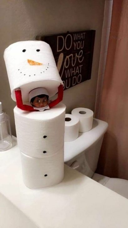 Papier toaletowy jako baza do świątecznej dekoracji?