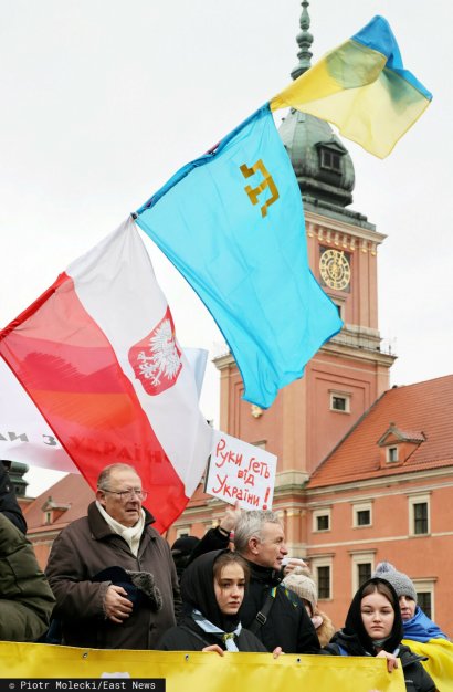 Polacy mówią NIE dla wojny Rosji z Ukrainą!