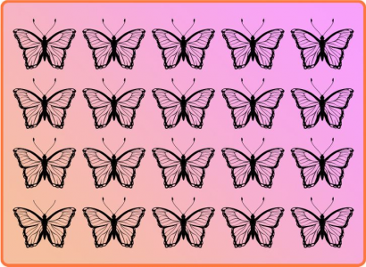 Który motyl jest inny od pozostałych?