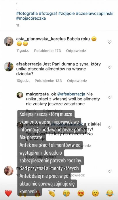 nie płaci alimentów na syna. Co myślicie o tej sytuacji?