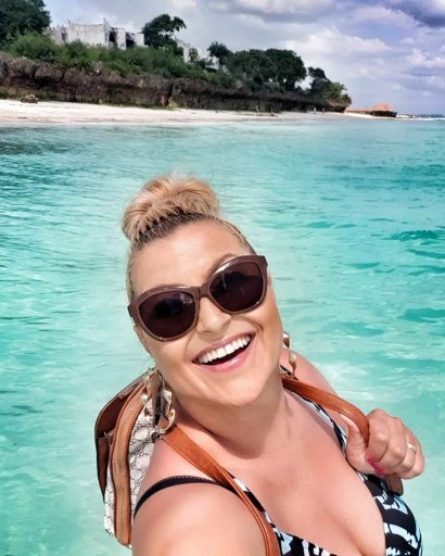 Katarzyna Skrzynecka spędza wakacje na Zanzibarze.
