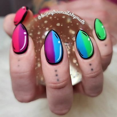 #comicnails - paznokcie comic nails. Zobacz ten wyjątkowy manicure!