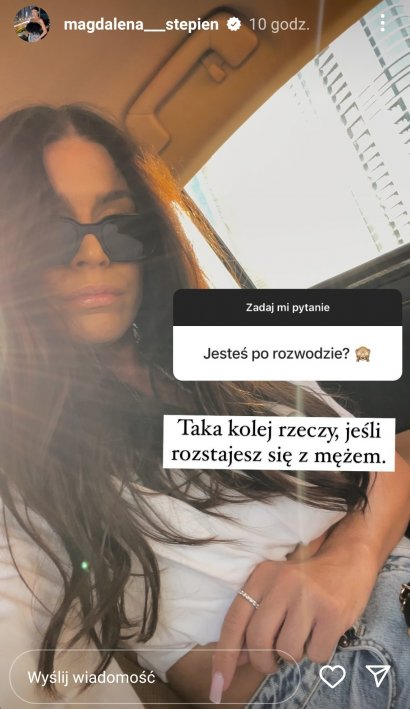 rozwiodła się z mężem, gdyż...