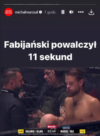 Walka Sebastiana Fabijańskiego trwała tylko 11 sekund!