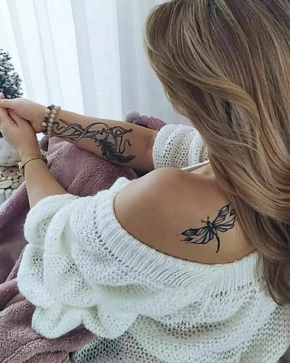 Tatuaż na łopatce - najpiękniejsze wzory i przykłady wykonane w 2023 roku!