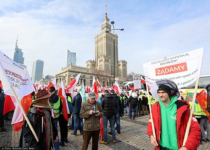 27 lutego odbył się protest rolników w Warszawie