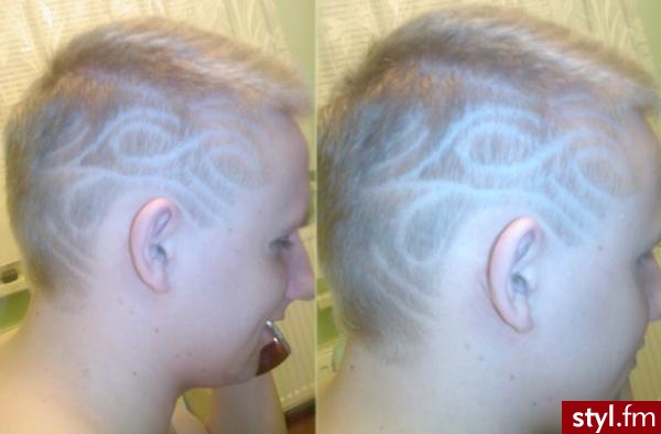 Wykonie Patryk Kubasiński fryzjer Salon Expert L'Oreal Professionel Poznań. - Punk Rock Alternatywne Średnie Fryzury
