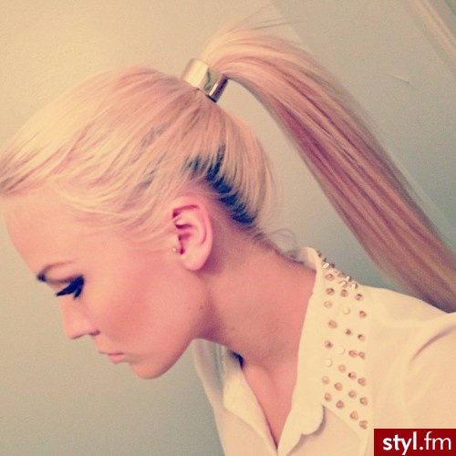 Blond Upięcie Proste Na co dzień Długie Fryzury