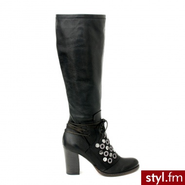 Venezia KOZAKI X12I15020 NER - Kozaki Buty Moda