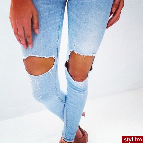 Jeansy Spodnie Moda