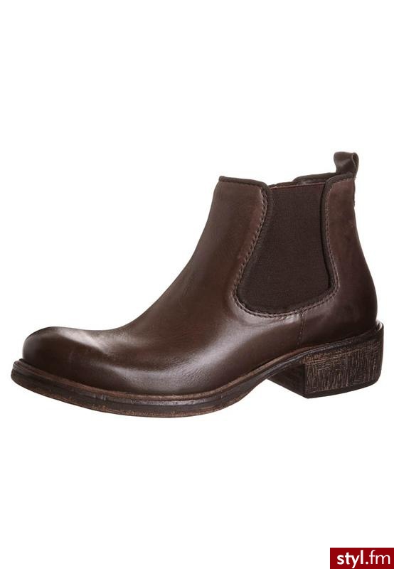 Zign Botki brązowy - Botki Buty Moda