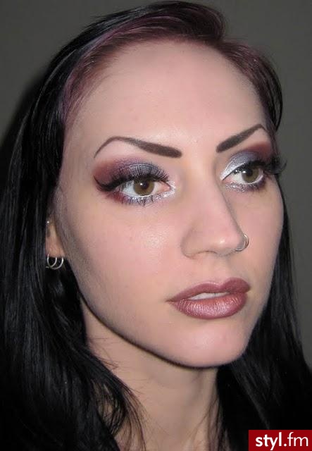 Silver, Blue and Purple Makeup look - Wieczorowe Makijaże
