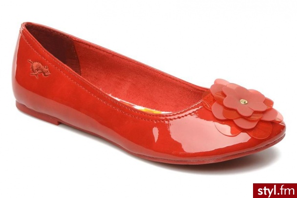 Rocket Dog BALERINKI VENTANA BY (Czerwony) - Balerinki Buty Moda