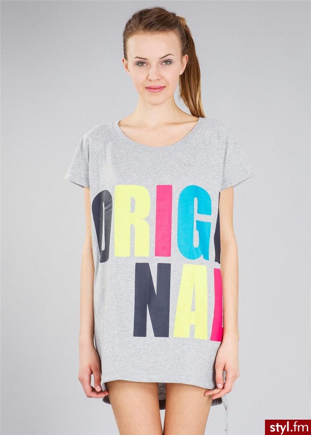 ADIDAS ORIGINALS Sukienka originals tee szary, multi - Pozostałe Sukienki Moda
