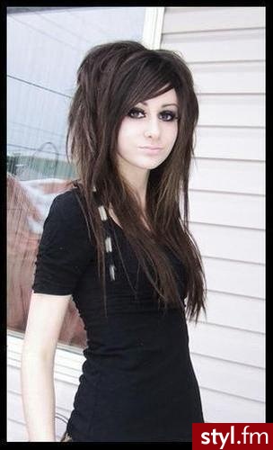 EMO Alternatywne Średnie Fryzury
