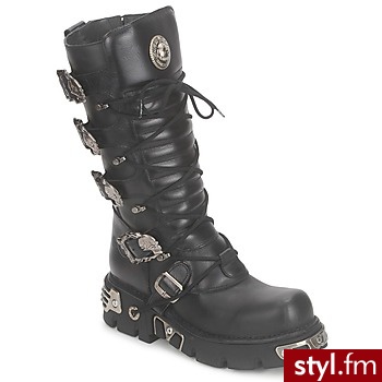 New Rock BUTY SUBLIME NIGHTMARE Black - Kozaki Buty Moda