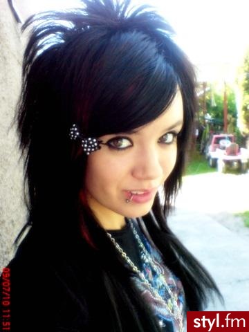EMO Alternatywne Średnie Fryzury