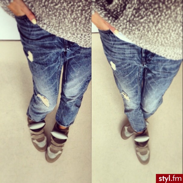 Jeansy Spodnie Moda