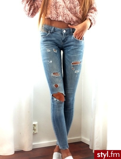 Jeansy Spodnie Moda