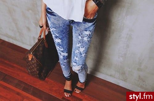 Jeansy Spodnie Moda