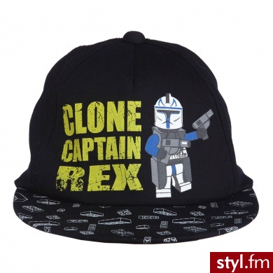 LEGO WEAR Star Wars Czapka z daszkiem ALEC kolor czarny - Nakrycia głowy Dodatki Moda
