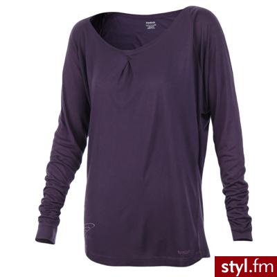REEBOK koszulka ACCADEMIA LONG TEE W49947 Odcienie fioletu - Bluzy Ciuchy Moda