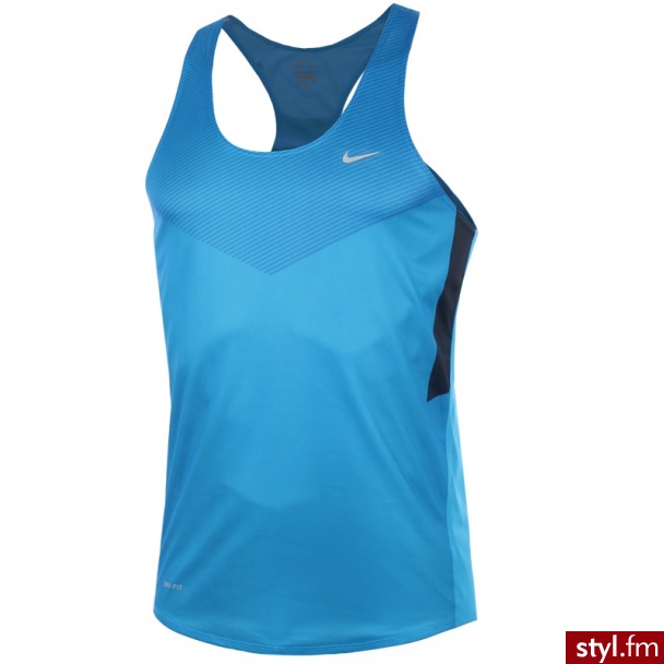 NIKE koszulka NEW DISTANCE SINGLET 465409-417 - Sportowe Buty Moda