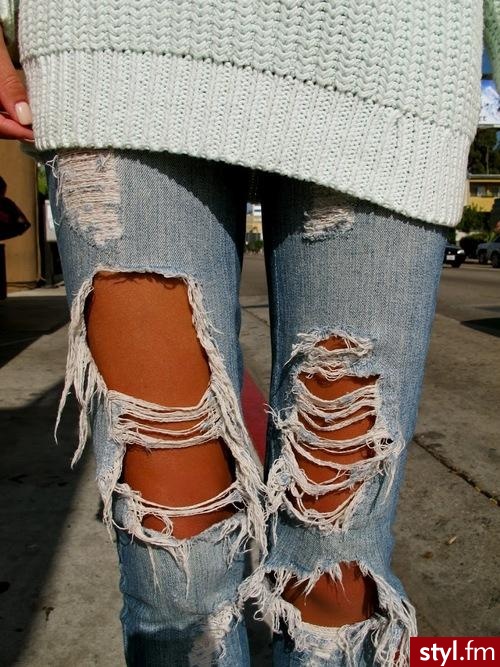 Jeansy Spodnie Moda