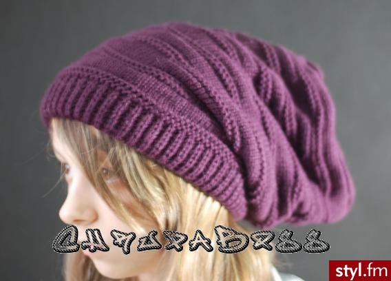 http://www.allegro.pl/item566503613_duza_czapa_rasta_worek_sliwka_fiolet.html - Nakrycia głowy Dodatki Moda