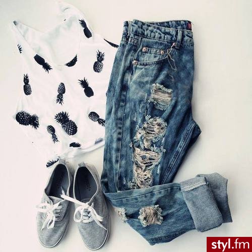 Jeansy Spodnie Moda