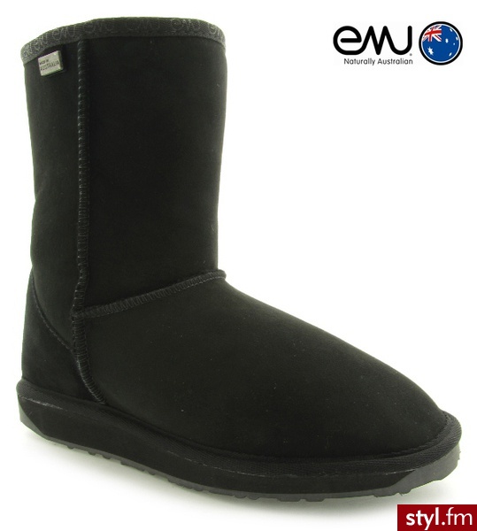Emu BOTKI PLATINUM STINGER LO BLACK - Botki Buty Moda