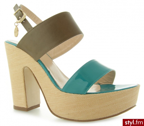 LIU-JO LIU JO SANDALO CHANEL MONOBL.CONSUELO VIRDIAN GREEN - Koturny Buty Moda